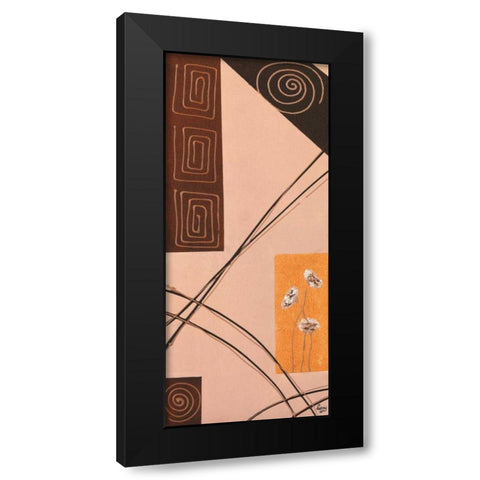 Ringlets I Black Modern Wood Framed Art Print by Leny