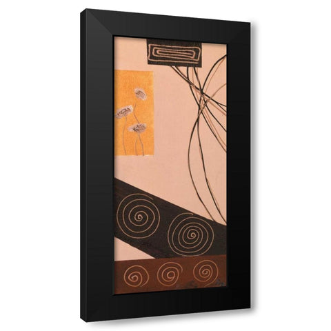 Ringlets II Black Modern Wood Framed Art Print by Leny