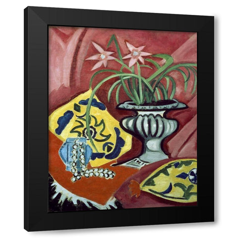 The Still Life Black Modern Wood Framed Art Print with Double Matting by Rosanova, Olga