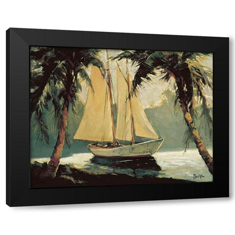Sailboat, Santa Barbara Black Modern Wood Framed Art Print with Double Matting by Pawla, Frederick