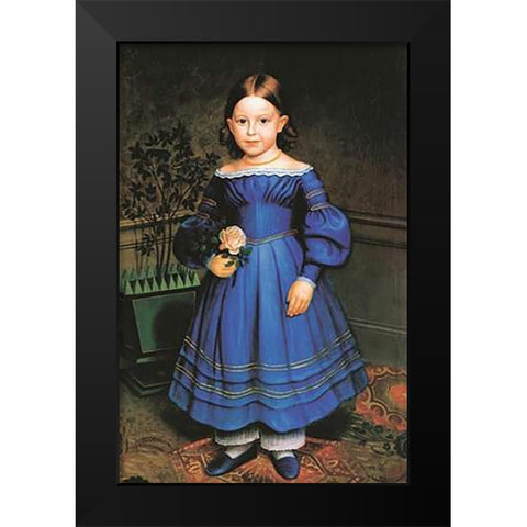Rosa Heywood Black Modern Wood Framed Art Print by Anonymous