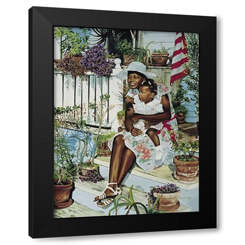 Nectarinia Gouldiae Black Modern Wood Framed Art Print by Ashley, Aaron