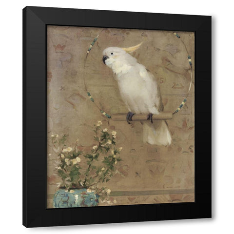White Bird Black Modern Wood Framed Art Print by Hunter, William