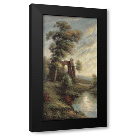 Ancient Ruins II Black Modern Wood Framed Art Print with Double Matting by Pierce