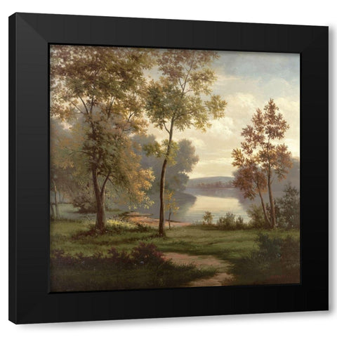 Tranquility II Black Modern Wood Framed Art Print by Rosselli, Matteo