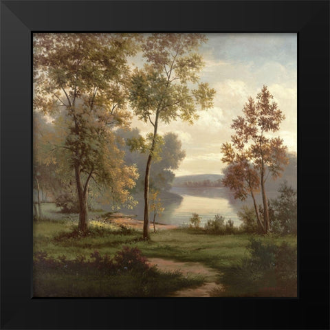 Tranquility II Black Modern Wood Framed Art Print by Rosselli, Matteo