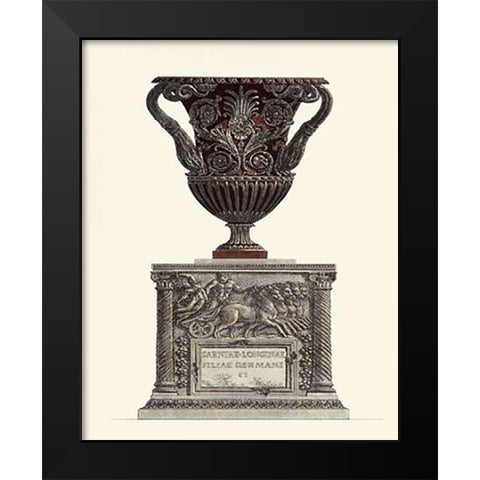 Vaso Antico II Black Modern Wood Framed Art Print by Guerra