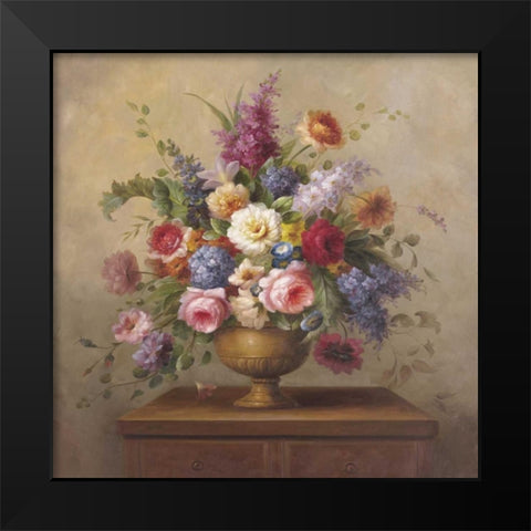 Heirloom Bouquet II Black Modern Wood Framed Art Print by Steiner