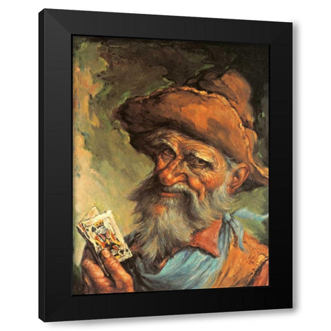 A Good Hand Black Modern Wood Framed Art Print by Szabo, Endre