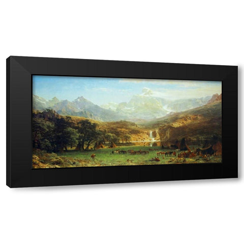 The Rocky Mountains, Landers Peak Black Modern Wood Framed Art Print by Bierstadt, Albert