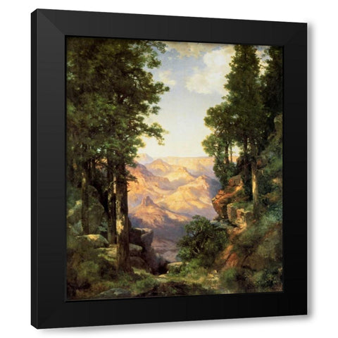 The Grand Canyon 1919 Black Modern Wood Framed Art Print by Moran, Thomas