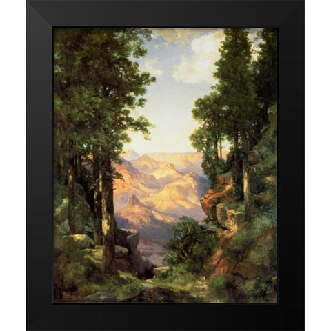 The Grand Canyon 1919 Black Modern Wood Framed Art Print by Moran, Thomas