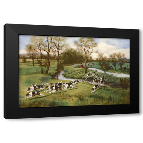 A Hot Scent Black Modern Wood Framed Art Print with Double Matting by Rowlandson, G.D.