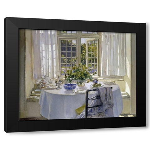 The Morning Room Black Modern Wood Framed Art Print by Adam, Patrick William