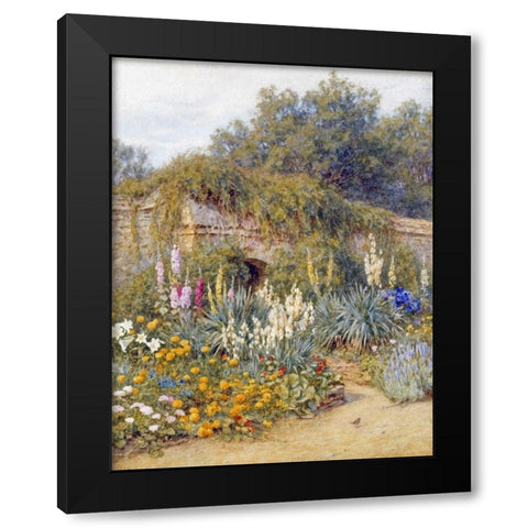 Gertrude Jekylls Garden, Munstead Wood Black Modern Wood Framed Art Print by Allingham, Helen