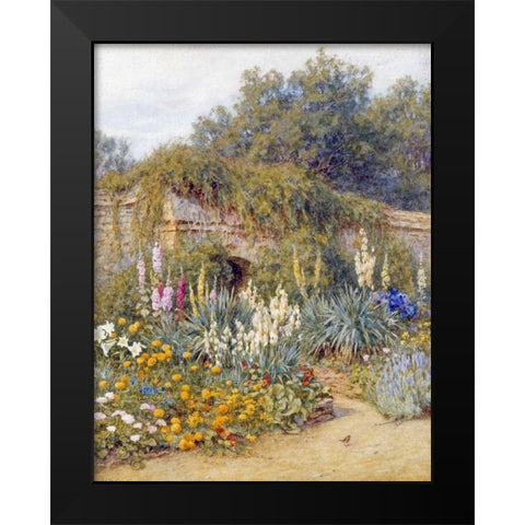Gertrude Jekylls Garden, Munstead Wood Black Modern Wood Framed Art Print by Allingham, Helen