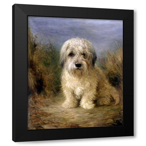 A Dandie Dinmont Black Modern Wood Framed Art Print with Double Matting by Cheviot, Lilian