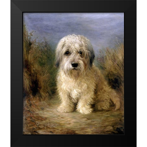 A Dandie Dinmont Black Modern Wood Framed Art Print by Cheviot, Lilian