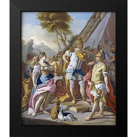 Sisygambis Black Modern Wood Framed Art Print by Mura, Francesco De