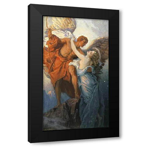 Day and The Dawnstar Black Modern Wood Framed Art Print with Double Matting by Draper, Herbert James