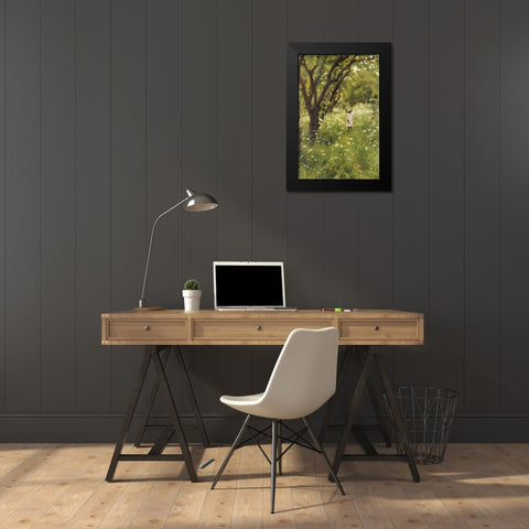 The Orchard Black Modern Wood Framed Art Print by Gotch, Thomas Cooper