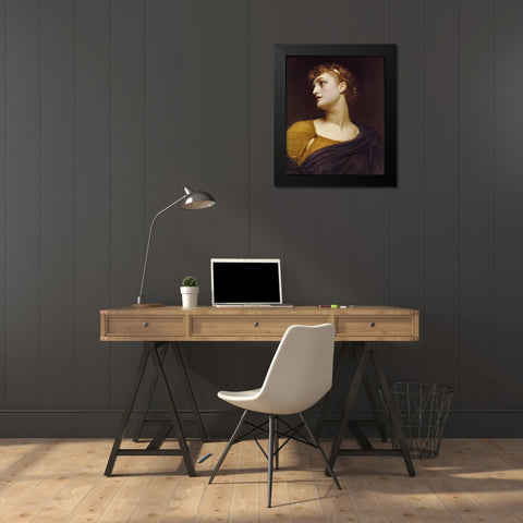 Antigone Black Modern Wood Framed Art Print by Leighton, Lord Frederick