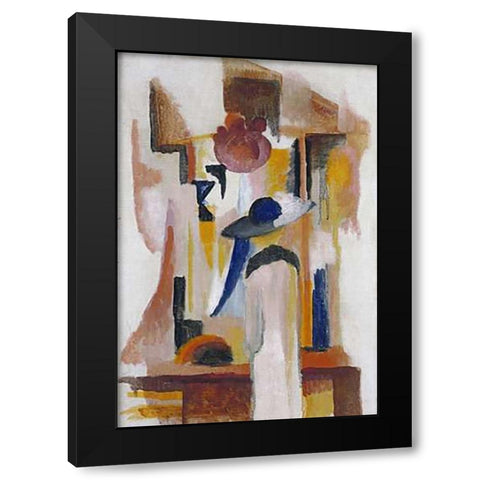 Study of a Bright Shop Window Black Modern Wood Framed Art Print with Double Matting by Macke, August