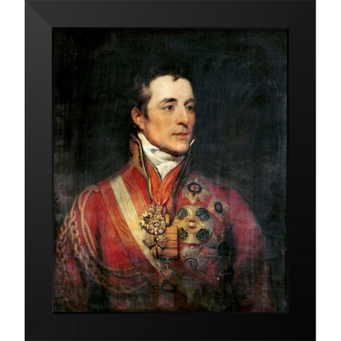 The Duke of Wellington Black Modern Wood Framed Art Print by Phillips, Thomas