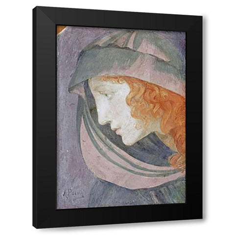A Muse Black Modern Wood Framed Art Print with Double Matting by Point, Armand
