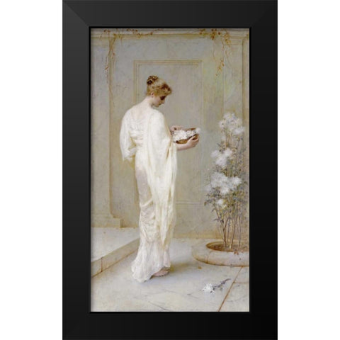 Divinely Fair Black Modern Wood Framed Art Print by Schafer, Henry Thomas