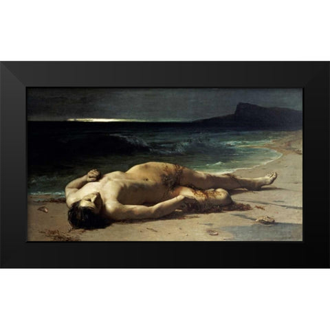 Peace After The Storm Black Modern Wood Framed Art Print by Schauss, Ferdinand