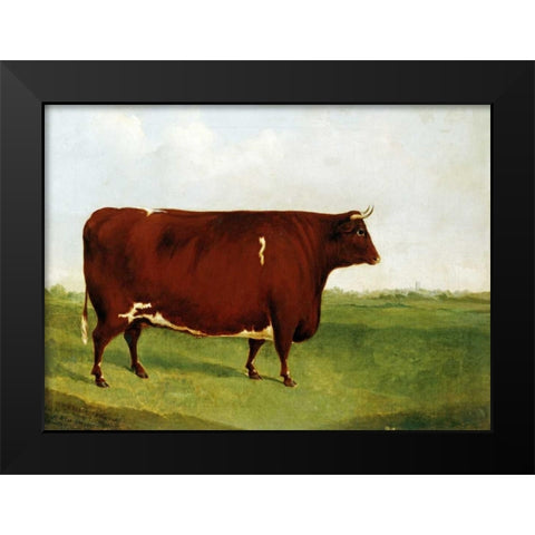 Twin Beast Black Modern Wood Framed Art Print by Sinclair, G.