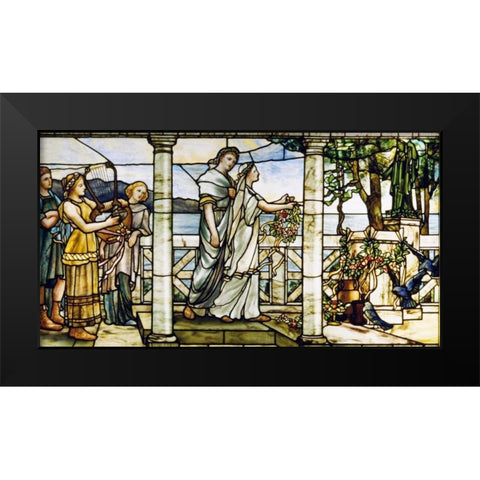 Group of Maidens Black Modern Wood Framed Art Print by Tiffany Studios