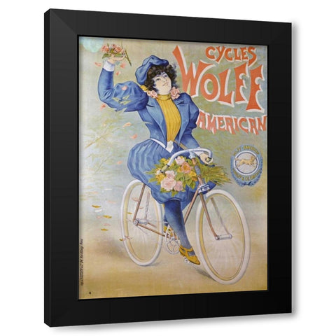 Cycles Wolff, American Black Modern Wood Framed Art Print by Unknown
