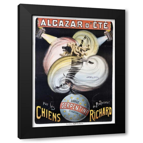 Alcazar DEte Black Modern Wood Framed Art Print with Double Matting by Unknown