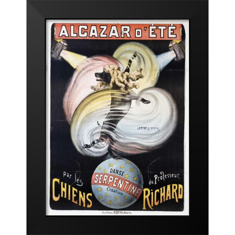 Alcazar DEte Black Modern Wood Framed Art Print by Unknown