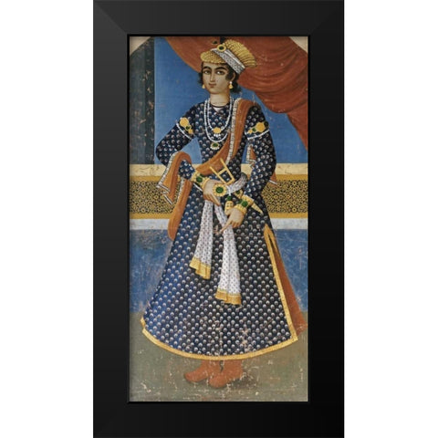 Portrait of Farrukh-Siyar Black Modern Wood Framed Art Print by Ali, Mihr
