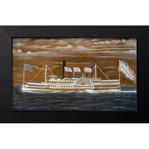 The Minnie Cornell Black Modern Wood Framed Art Print by Bard, James