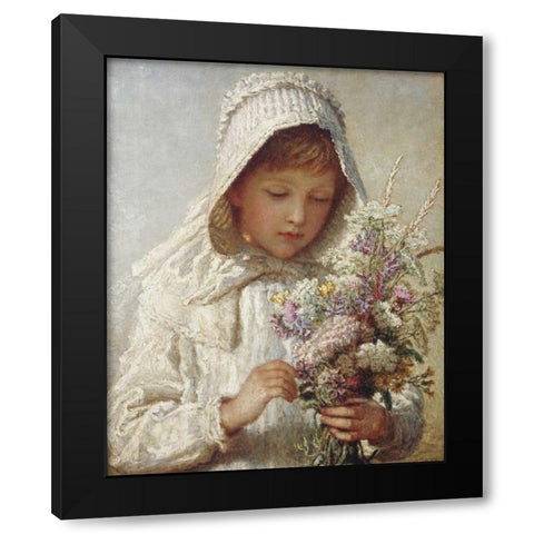 The Month of Septembe Black Modern Wood Framed Art Print with Double Matting by Bauerle, Carl Wilhelm Friedrich