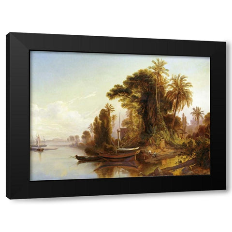 Paisaje Venezolano Black Modern Wood Framed Art Print by Bellerman, Ferdinand