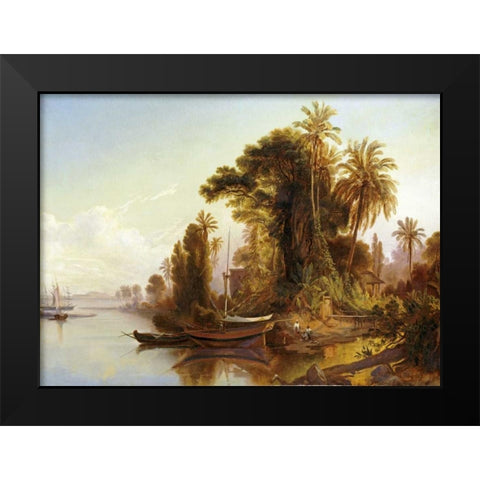 Paisaje Venezolano Black Modern Wood Framed Art Print by Bellerman, Ferdinand