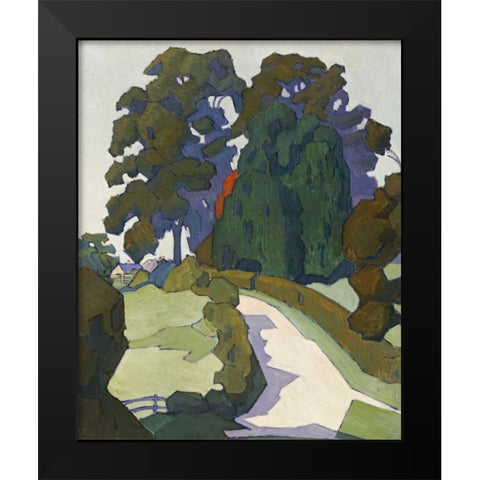 Weeping Ash Black Modern Wood Framed Art Print by Bevan, Robert