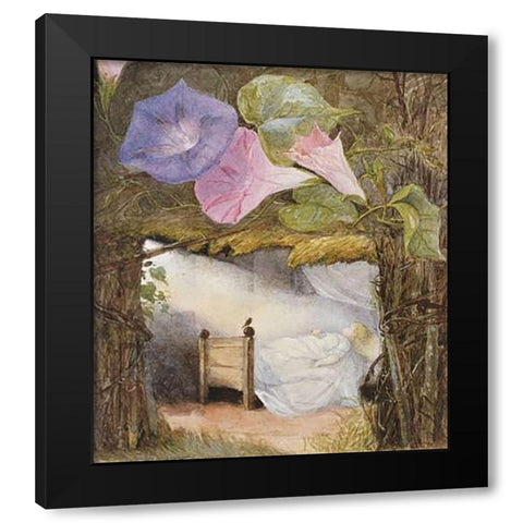 In The Hut There Was Only a Bed Black Modern Wood Framed Art Print with Double Matting by Boyle, Eleanor Vere