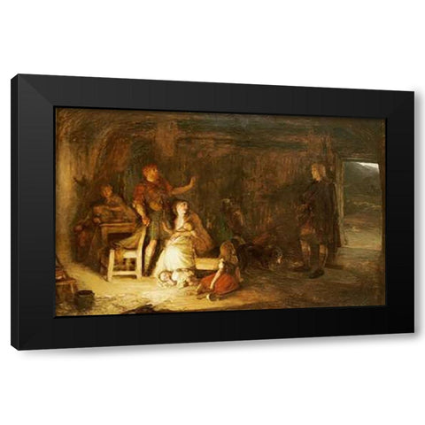 Prince Charles Edward Stuart Black Modern Wood Framed Art Print with Double Matting by Burr, Alexander Hohenlohe