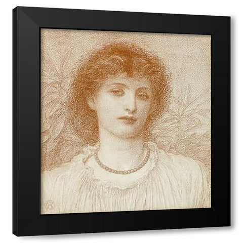 Portrait of a Lady, Bust Length Black Modern Wood Framed Art Print with Double Matting by Chambers, Alice May