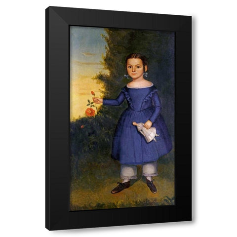 Portrait of Miss Annis Griffen Black Modern Wood Framed Art Print by Chandler, Joseph, Goodhue