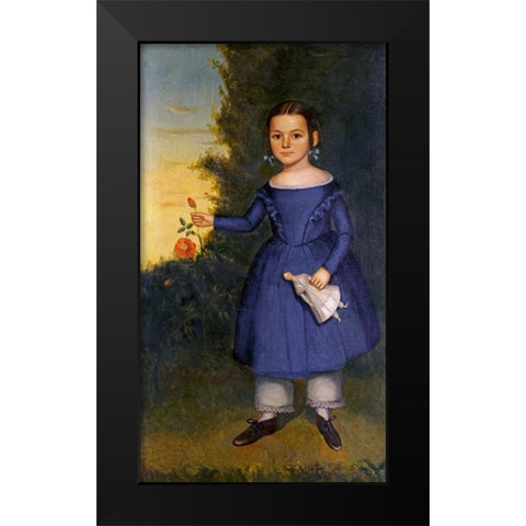 Portrait of Miss Annis Griffen Black Modern Wood Framed Art Print by Chandler, Joseph, Goodhue
