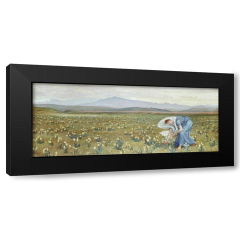 La Primavera Black Modern Wood Framed Art Print by Crane, Walter
