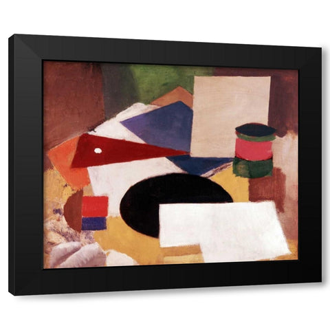 Still Life Black Modern Wood Framed Art Print by De La Fresnaye, Roger
