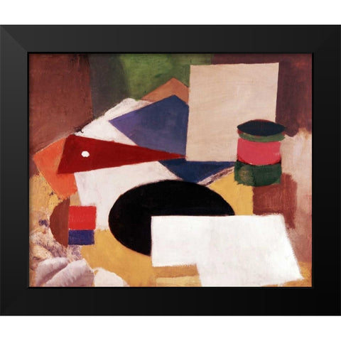 Still Life Black Modern Wood Framed Art Print by De La Fresnaye, Roger